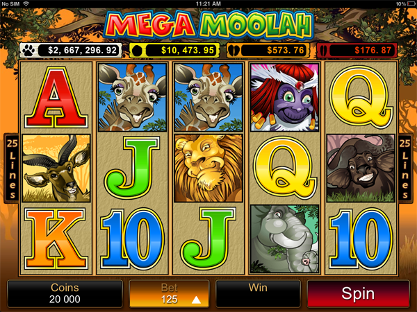 mega moolah symbols