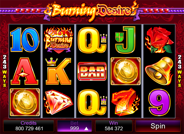 burning desire slot