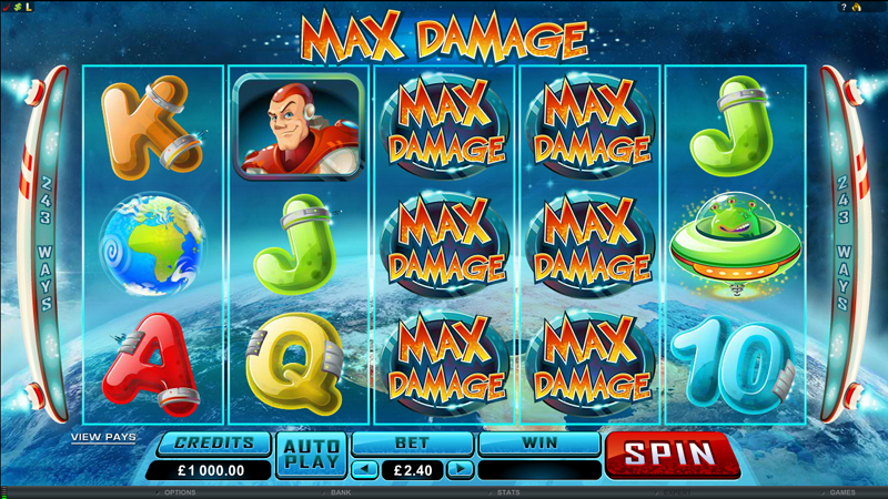 max damage slot machine